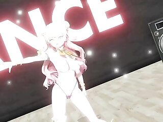 Nice Teenage Dancing In Pink Sundress (three Dimensional Manga Porn)