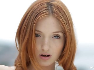 Youthful Ginger-haired Nubile Michelle Posing