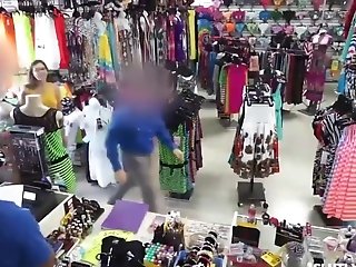 Catalina Ossa - Shoplifter Hides A Camera But The Officer