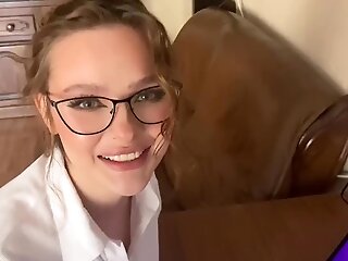 Office Lady Stepmom Wants To Gargle Her Stepson Before Zoom Call