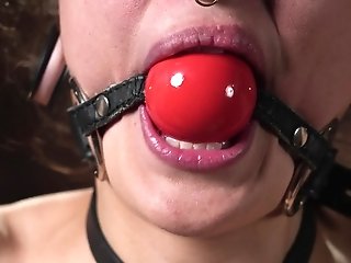 Ball-gagged Woman Luna Lovely Is Going To Get Even Moister