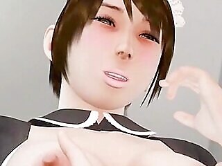 Animated Maid Doing Deeptroath