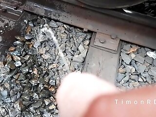 Railway Employee Timonrdd Found A Used Rubber And Added His Nut-juice There