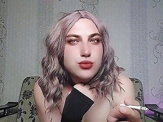 Intense Spunk Explosion Featuring A Stunning Trans Beauty In A Mouth-watering Internal Cumshot Scene