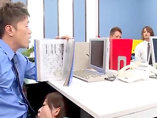 Big-titted Japanese Gets Laid With One Of Her Co-employees
