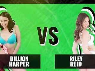 Teamskeet's Honies Showdown: Riley Reid Vs. Dillion Harper - Who Gets The Ultimate Jizz Shot Prize?